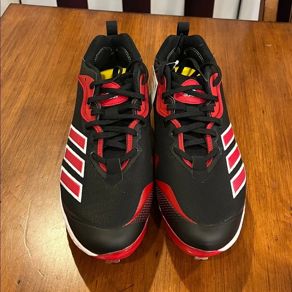 Adidas Icon 6 Bounce Baseball Cleats Shoes new white red FV9348 Men’s Size 12.5
